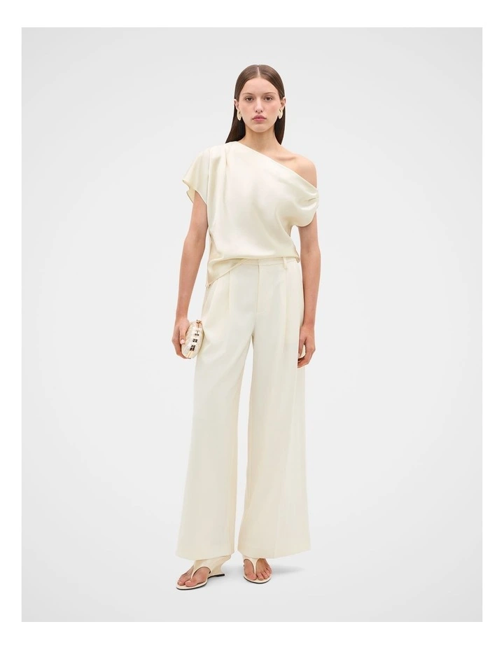 Tailored Pant in Coconut Cream image 1
