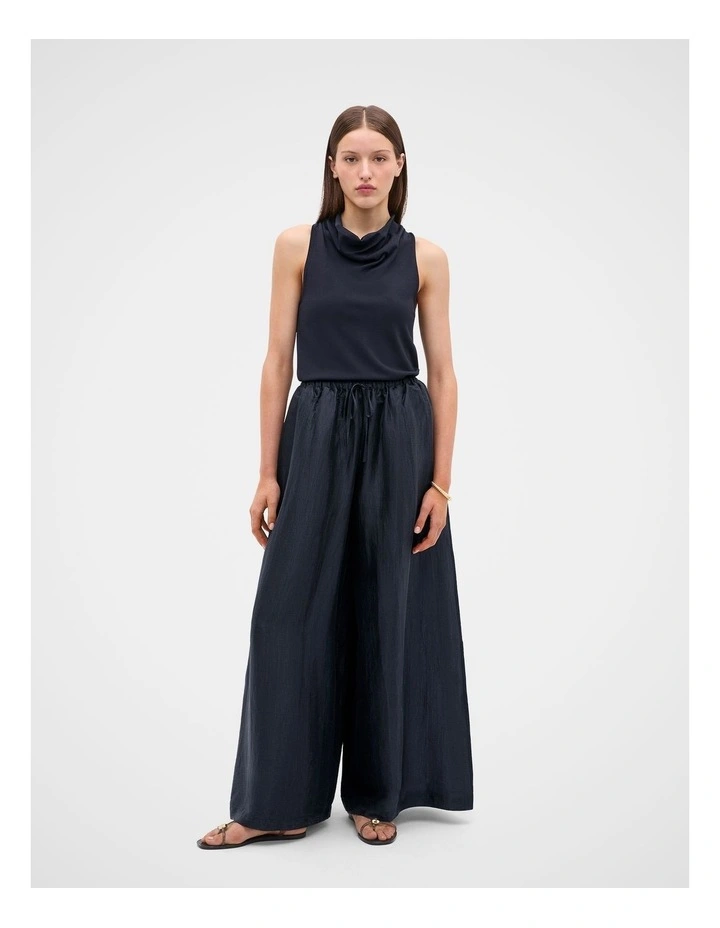 Fluid Wide Leg Pant in Twilight Blue image 1