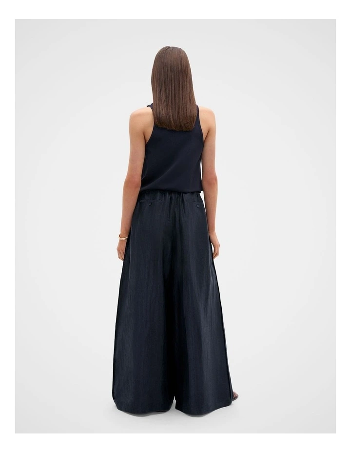 Fluid Wide Leg Pant in Twilight Blue image 3