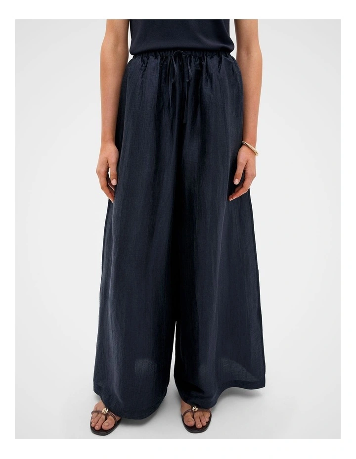 Fluid Wide Leg Pant in Twilight Blue image 4