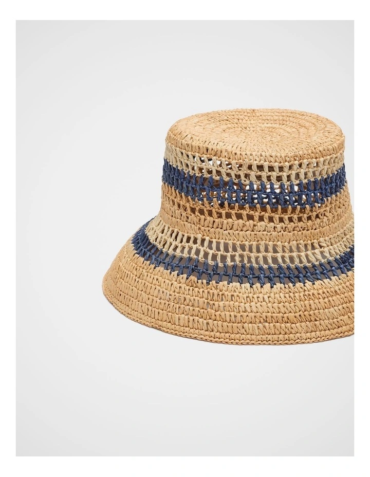 Multi Raffia Bucket Hat image 3