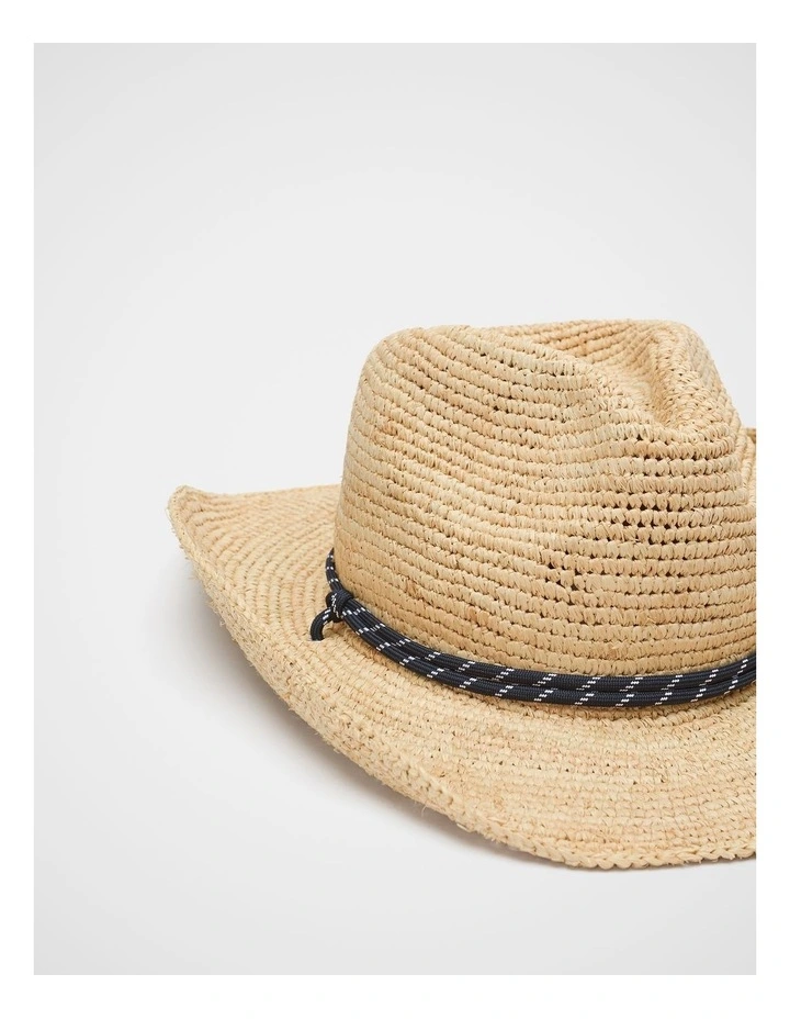 Rodeo Rope Blue Seed Heritage Rope Detail Cowboy Hat in Twilight Blue | MYER