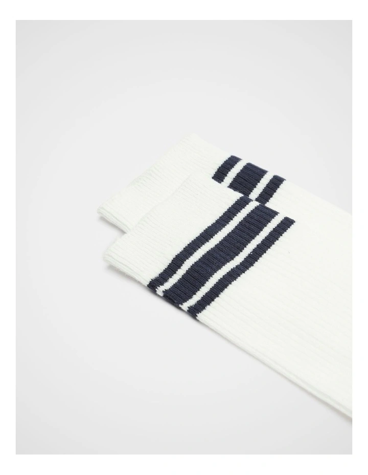 Sports Stripe Crew Sock image 2