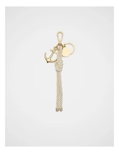 Anchor Keyring in Cream