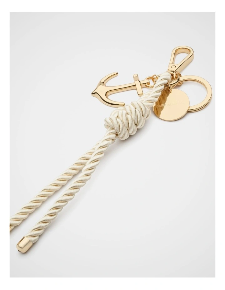Anchor Keyring in Cream image 2