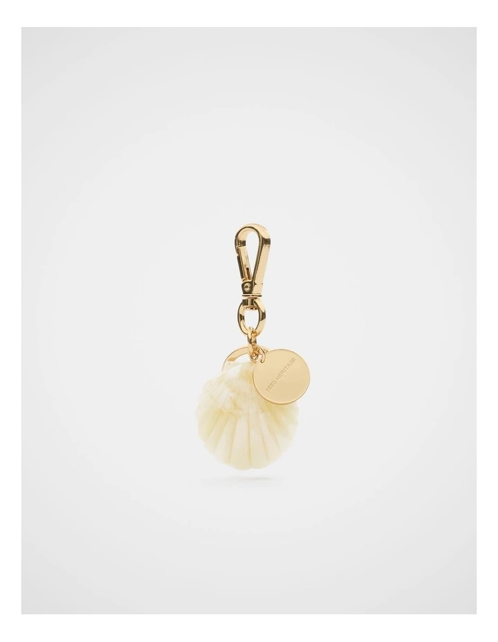 Resin Shell Keyring in Ivory image 1