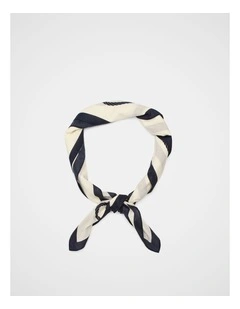 Large Seashell Printed Scarf in Coconut Cream