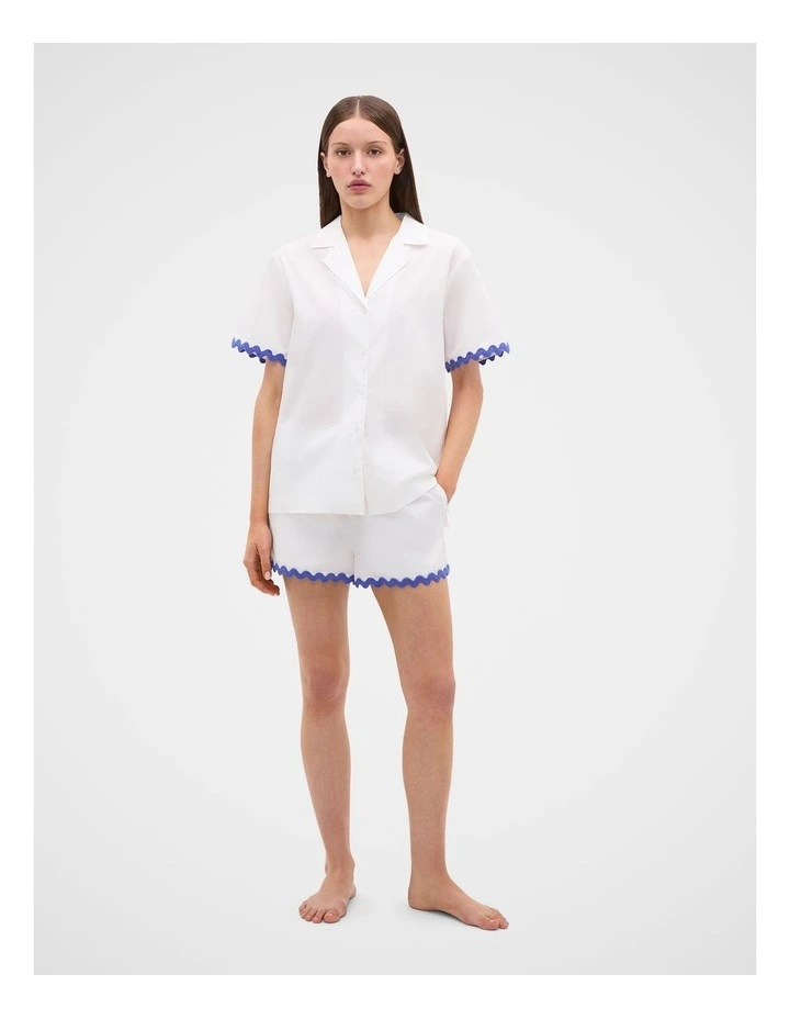 Rick Rack PJ Set in Chalk image 1
