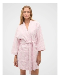 Rope Pool Robe in Petal Pink