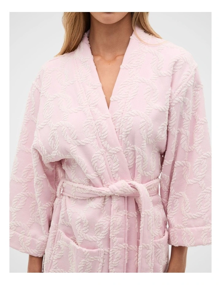 Rope Pool Robe in Petal Pink image 2