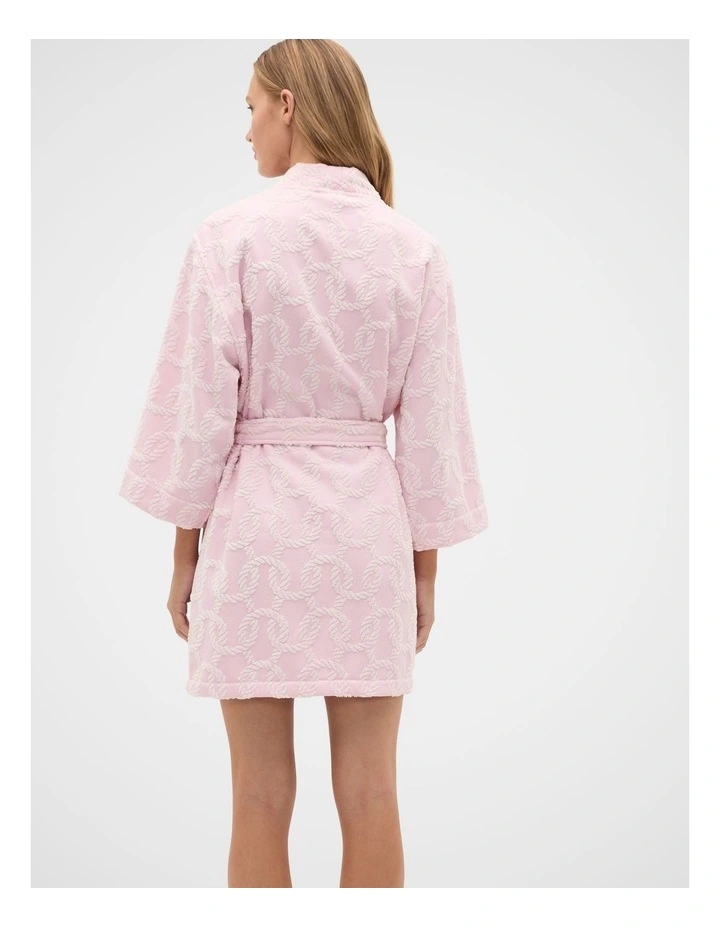 Rope Pool Robe in Petal Pink image 3