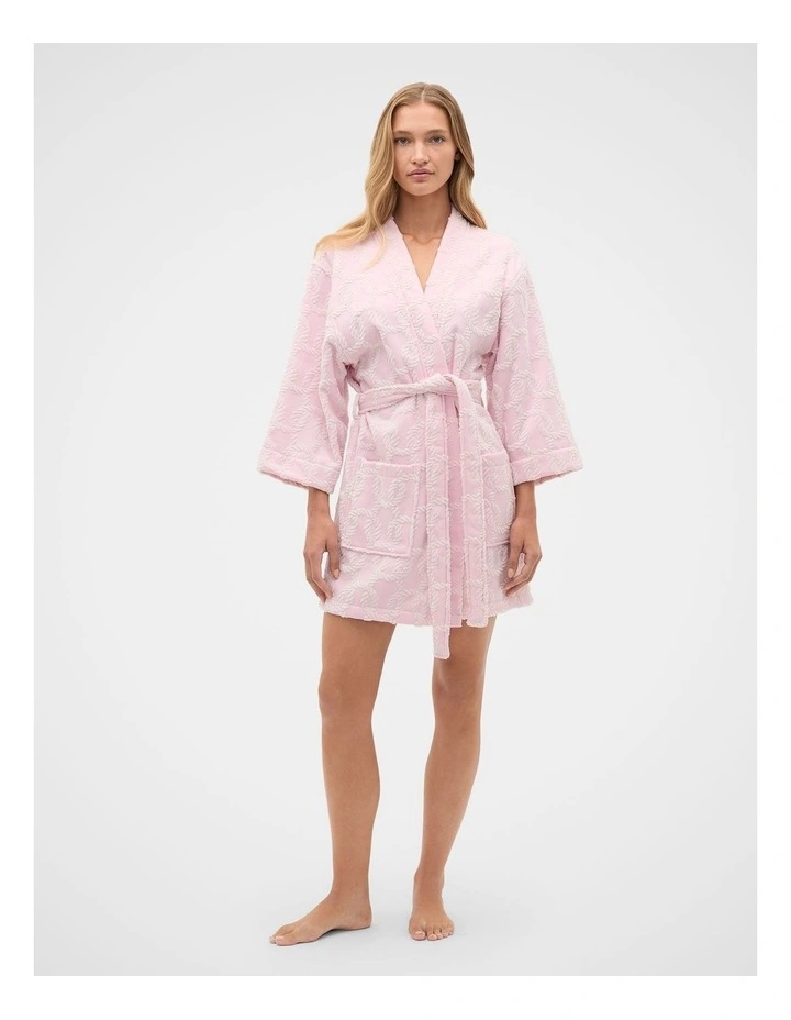 Rope Pool Robe in Petal Pink image 4
