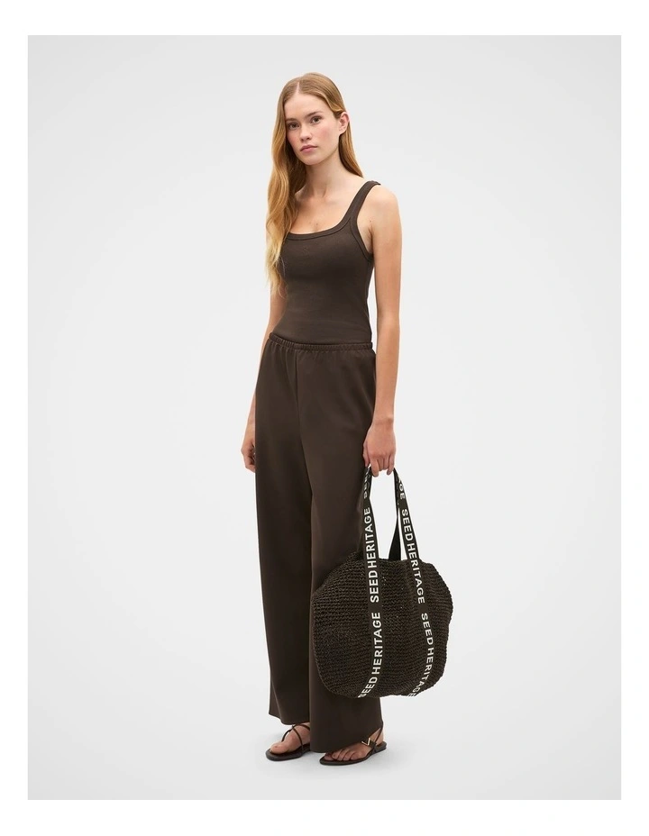 Core Heritage Rib Tank in Dark Espresso image 2