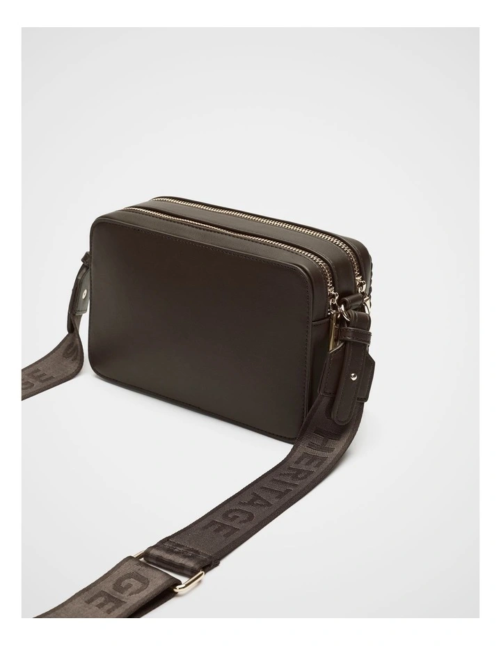 Textured Camera Bag in Dark Espresso image 3