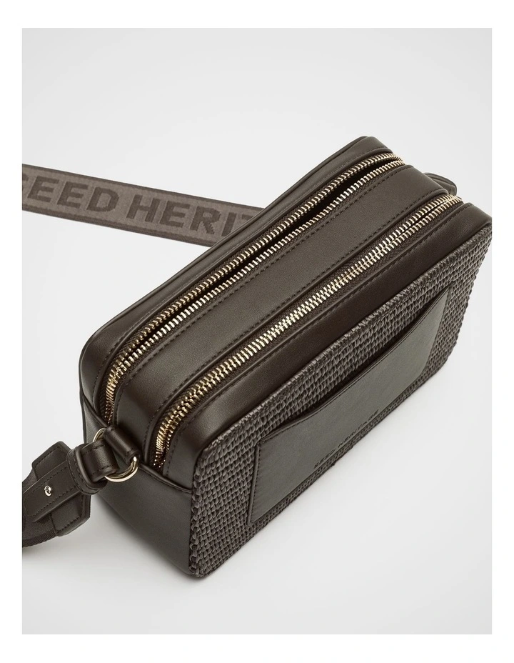 Textured Camera Bag in Dark Espresso image 4