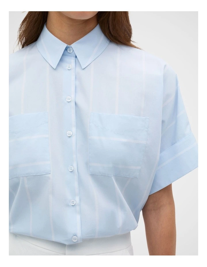 Cotton Stripe Pocket Shirt image 3
