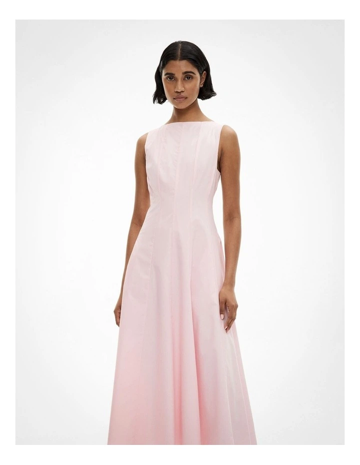 Panelled Midi Dress in Powder image 2