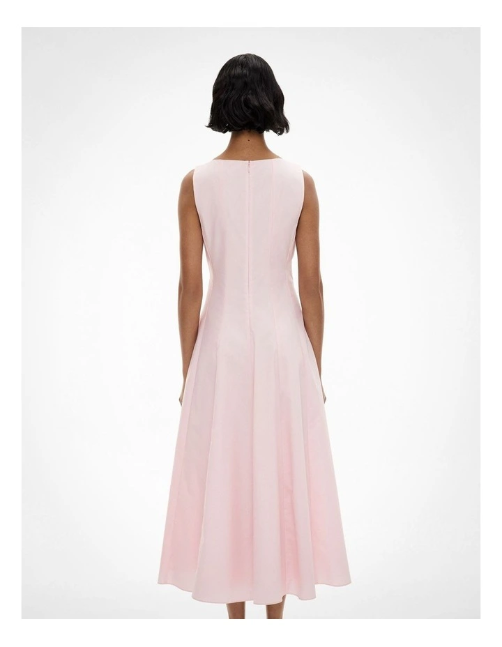 Panelled Midi Dress in Powder image 4