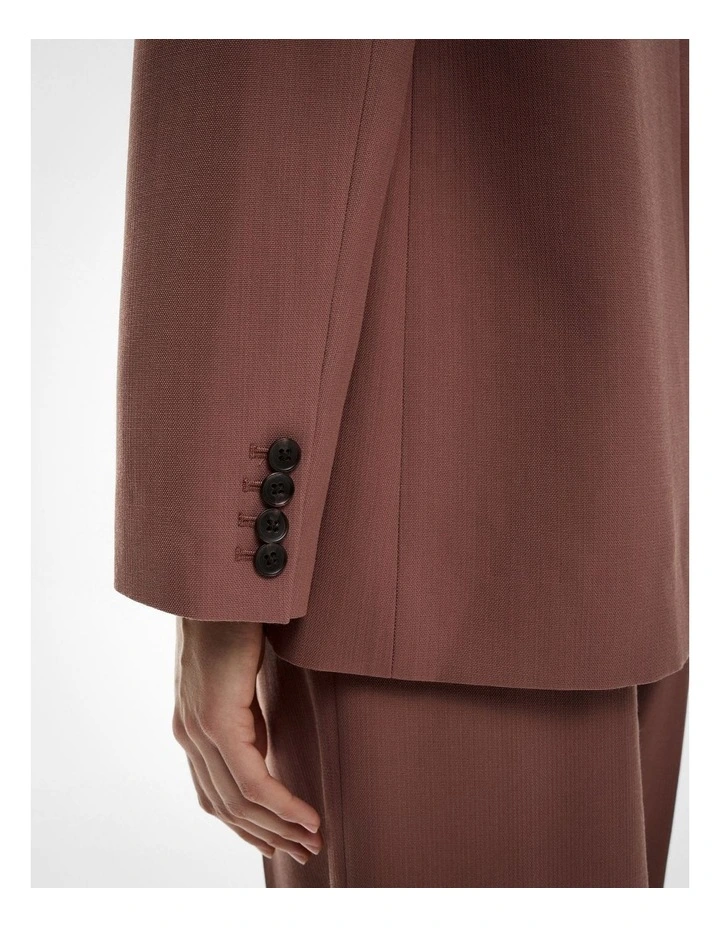 Piped Pocket Blazer in Maple Rose image 4