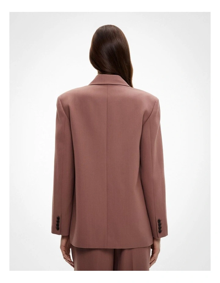 Piped Pocket Blazer in Maple Rose image 5