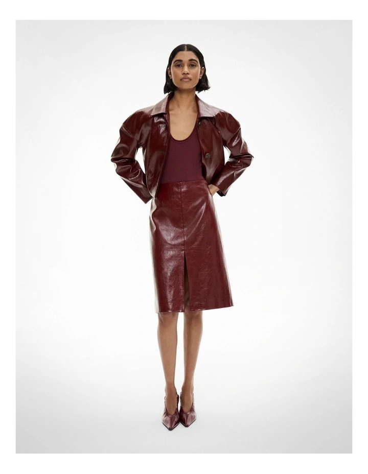 Compact Bodysuit in Bordeaux image 4