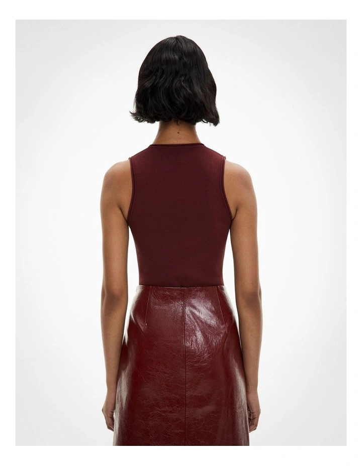 Compact Bodysuit in Bordeaux image 5