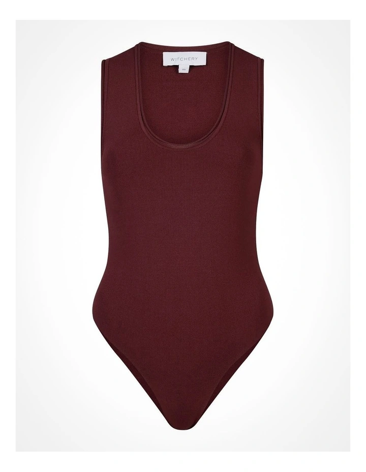 Compact Bodysuit in Bordeaux image 6