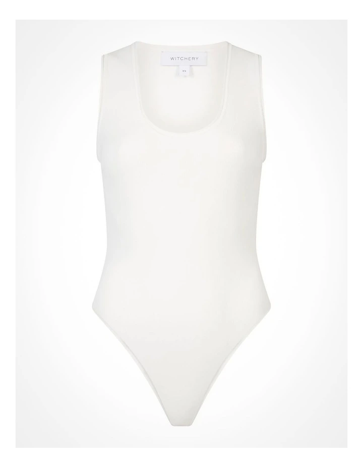 Compact Bodysuit in Fresh White image 6