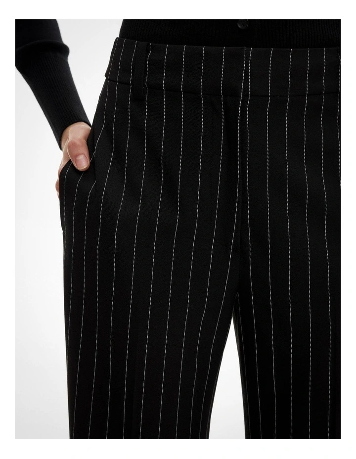 Slim Leg Pant in Black Stripe image 3