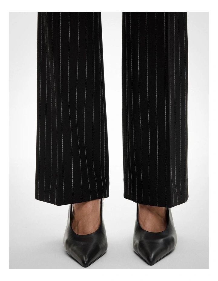 Slim Leg Pant in Black Stripe image 4