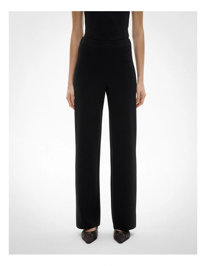 Milano Knit Pant in Black image 1