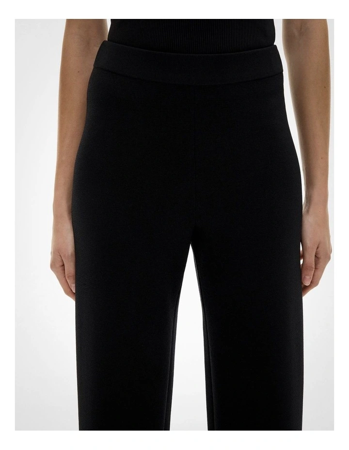 Milano Knit Pant in Black image 3