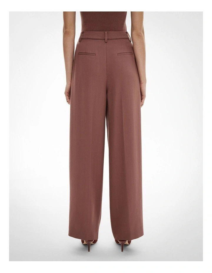 Piped Detail Pant in Maple Rose image 5