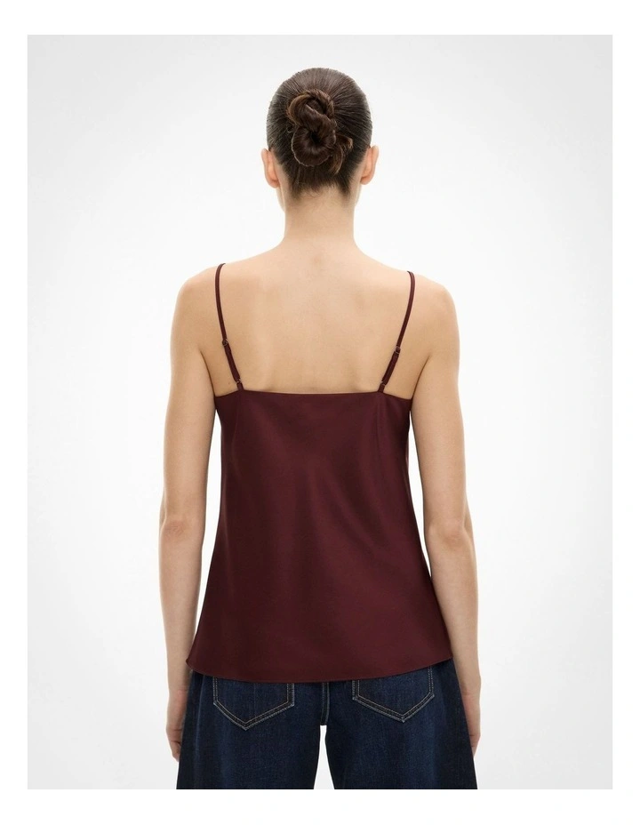 Cowl Neck Camisole in Bordeaux image 4