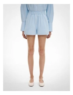 Cotton Oxford Shorts in Chambray