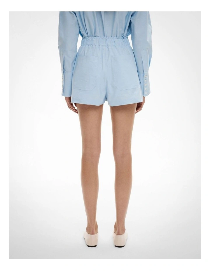 Cotton Oxford Shorts in Chambray image 5