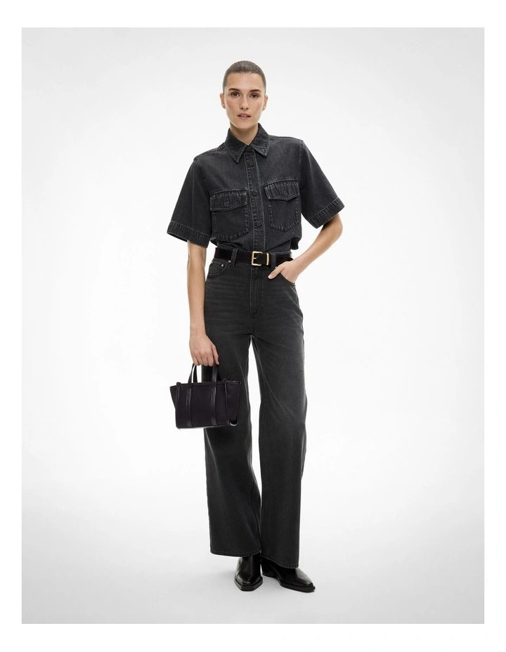 Millie Mini Tote Bag in Black image 2