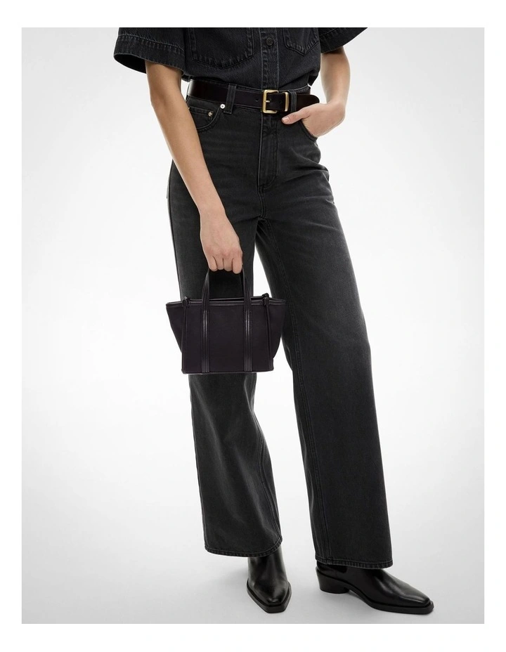 Millie Mini Tote Bag in Black image 3