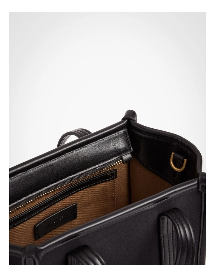 Millie Mini Tote Bag in Black image 4