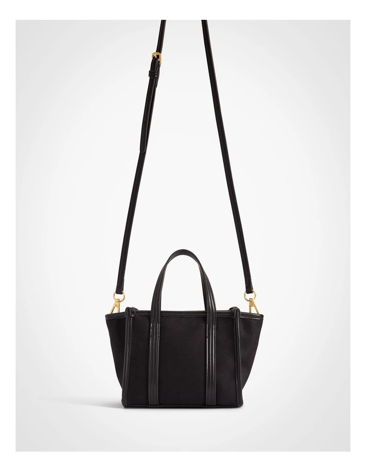 Millie Mini Tote Bag in Black image 5