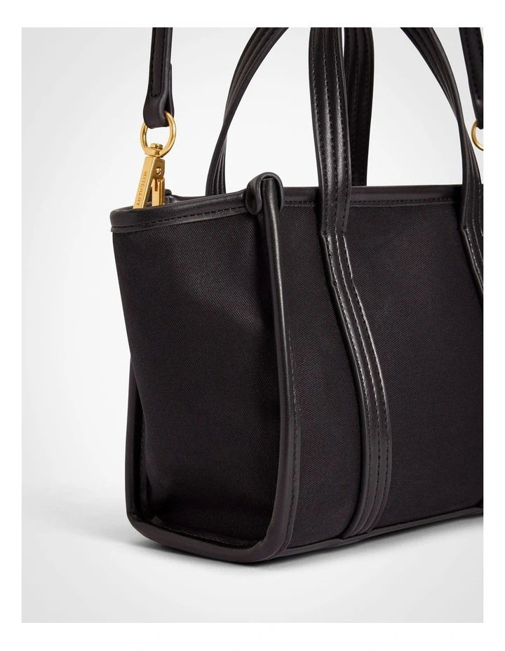 Millie Mini Tote Bag in Black image 6