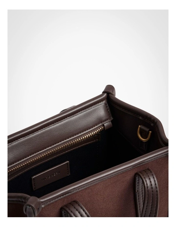 Millie Mini Tote Bag in Chocolate image 4