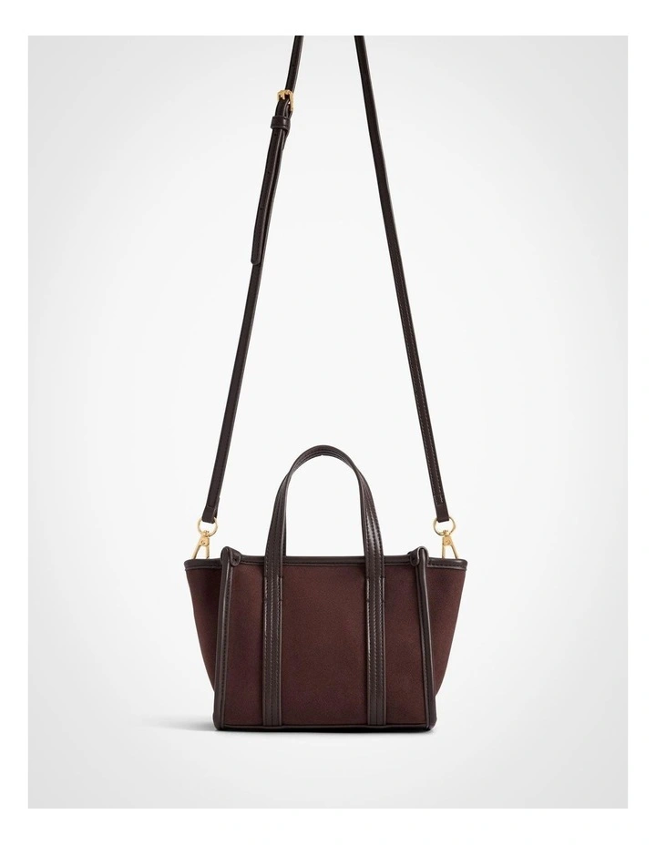 Millie Mini Tote Bag in Chocolate image 5