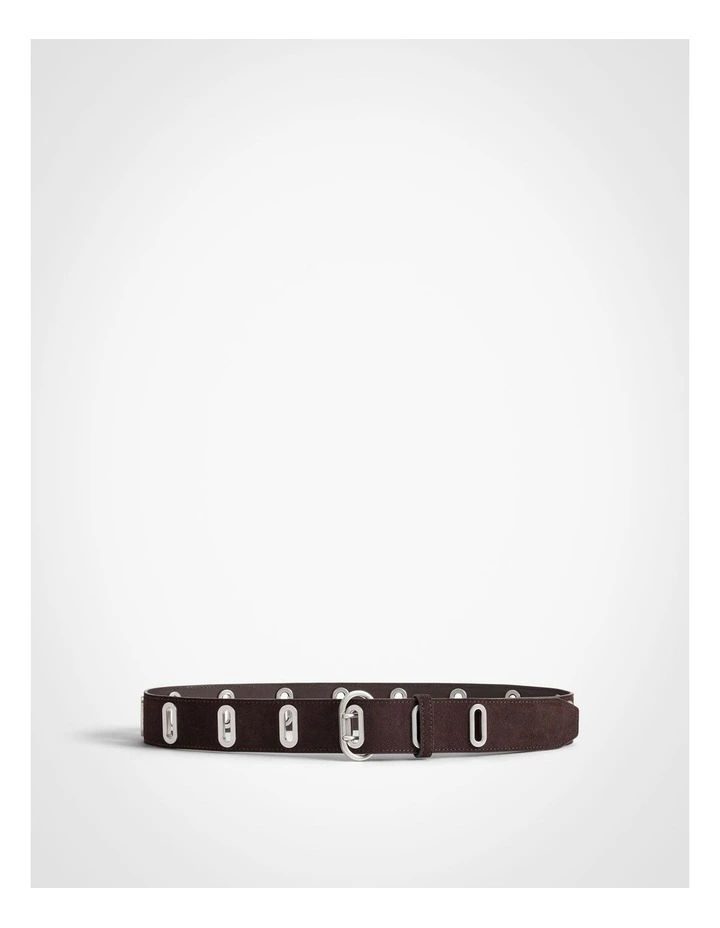 Peyton Eyelet Belt in Espresso image 1