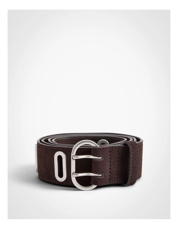 Peyton Eyelet Belt in Espresso image 3