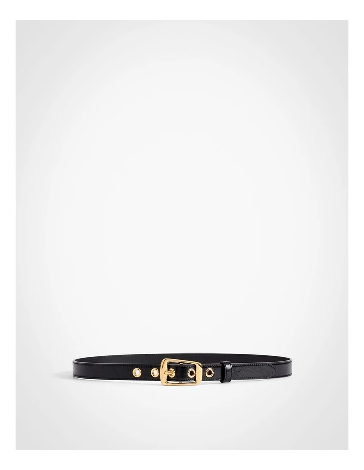 Alba Slim Belt in Black image 1