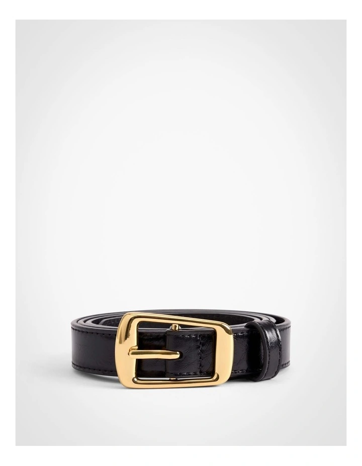 Alba Slim Belt in Black image 3
