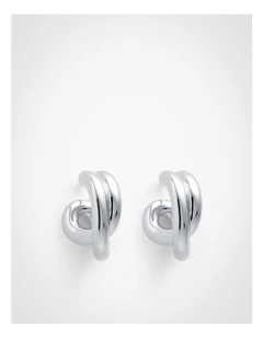 Esme Small Hoop Earrings in Silver