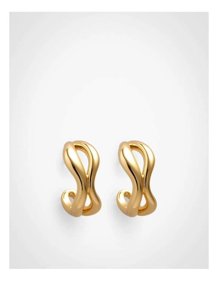 Esme Hoop Earrings in Gold image 1