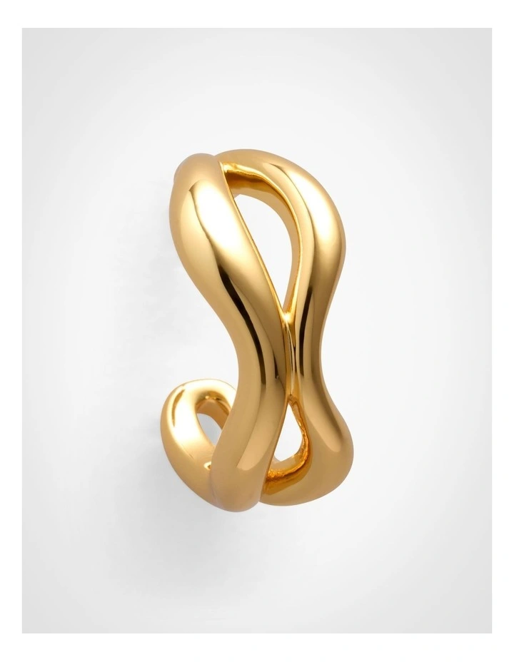 Esme Hoop Earrings in Gold image 3